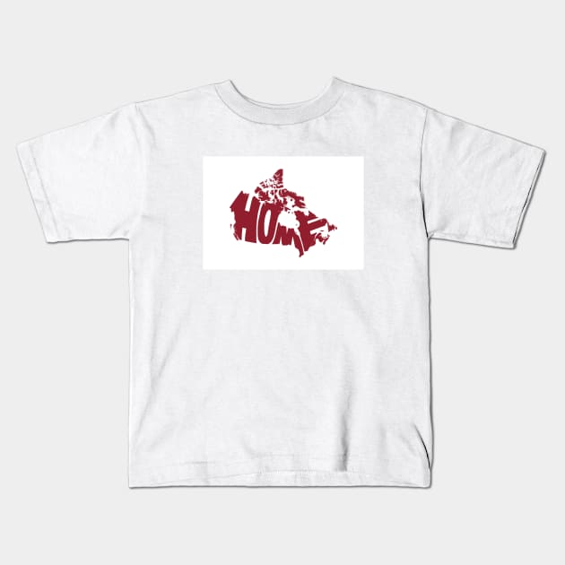 Canada Home Kids T-Shirt by Seanings